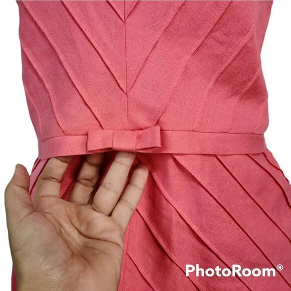 Positive Attitude Pink Linen Blend 2 PCS Skirt Set Full Lining Size 12 - Picture 6 of 16